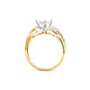 Picture of Two Tone Swirled Diamond Semi Mount