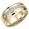 Picture of Milgrain Detailed Round Diamond Men's Wedding Band
