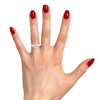 Picture of White Gold Round Diamond Halo Engagement Ring